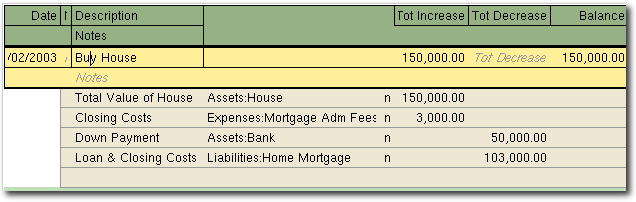 Mortgage Split Transaction