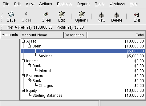 Setup Interest Investment