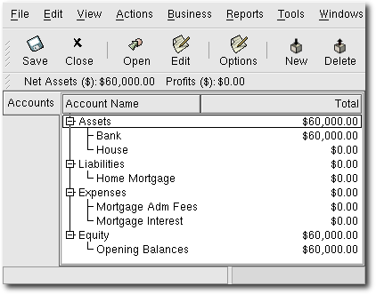 Accounts Before Receiving Loan